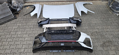 Przód Audi Q3 83A S-line maska zderzak wzm. Błotniki listwy lampy