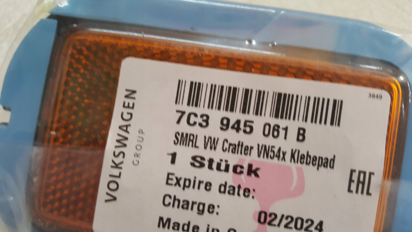 NOWA ORYGINALNA lampka obrysowa VW CRAFTER MAN TGE 7C3945061B