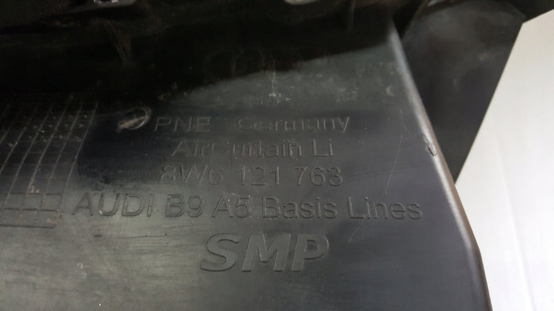 Kierownica powietrza lewy przód AUDI A5 8W6121763 demontaż