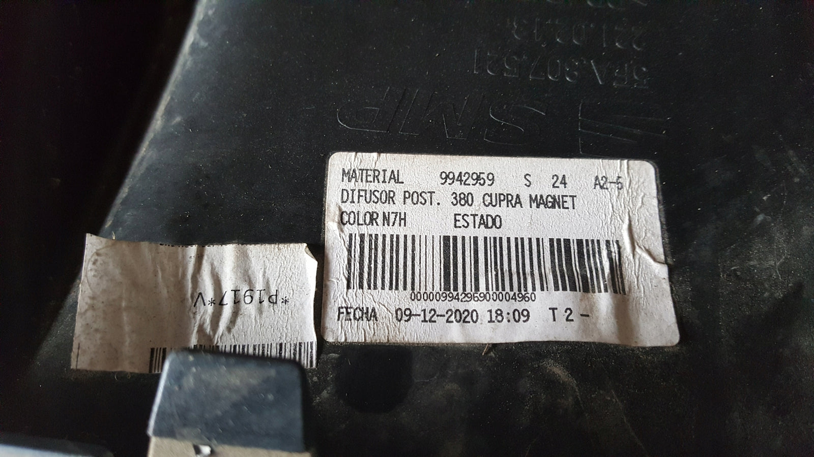 Dokładka zderzaka tył SEAT LEON CUPRA 5FA807521