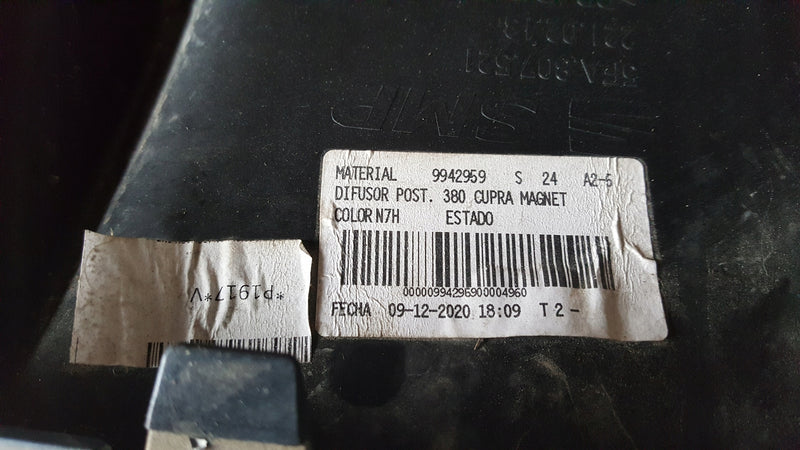 Dokładka zderzaka tył SEAT LEON CUPRA 5FA807521