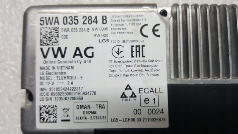 Moduł usług ON LINE VW AUDI SEAT SKODA 5WA035284B
