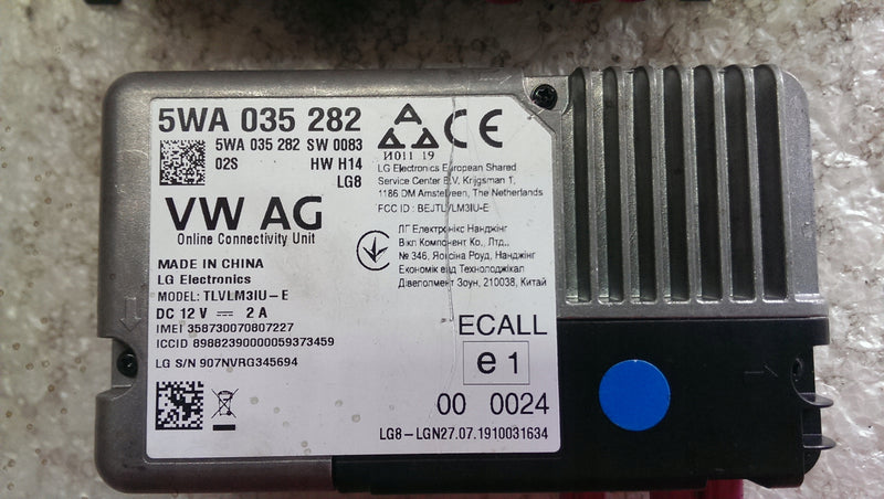 Moduł usług ON LINE VW AUDI SEAT SKODA 5WA035282