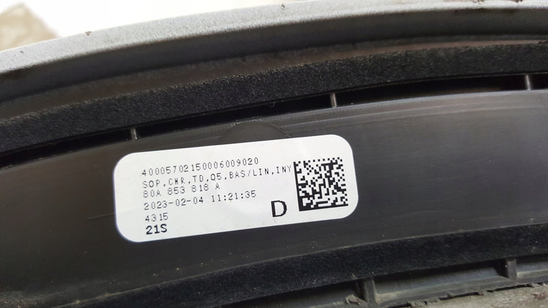 Listwa błotnika prawy tył AUDI Q5 80A853818A demontaż