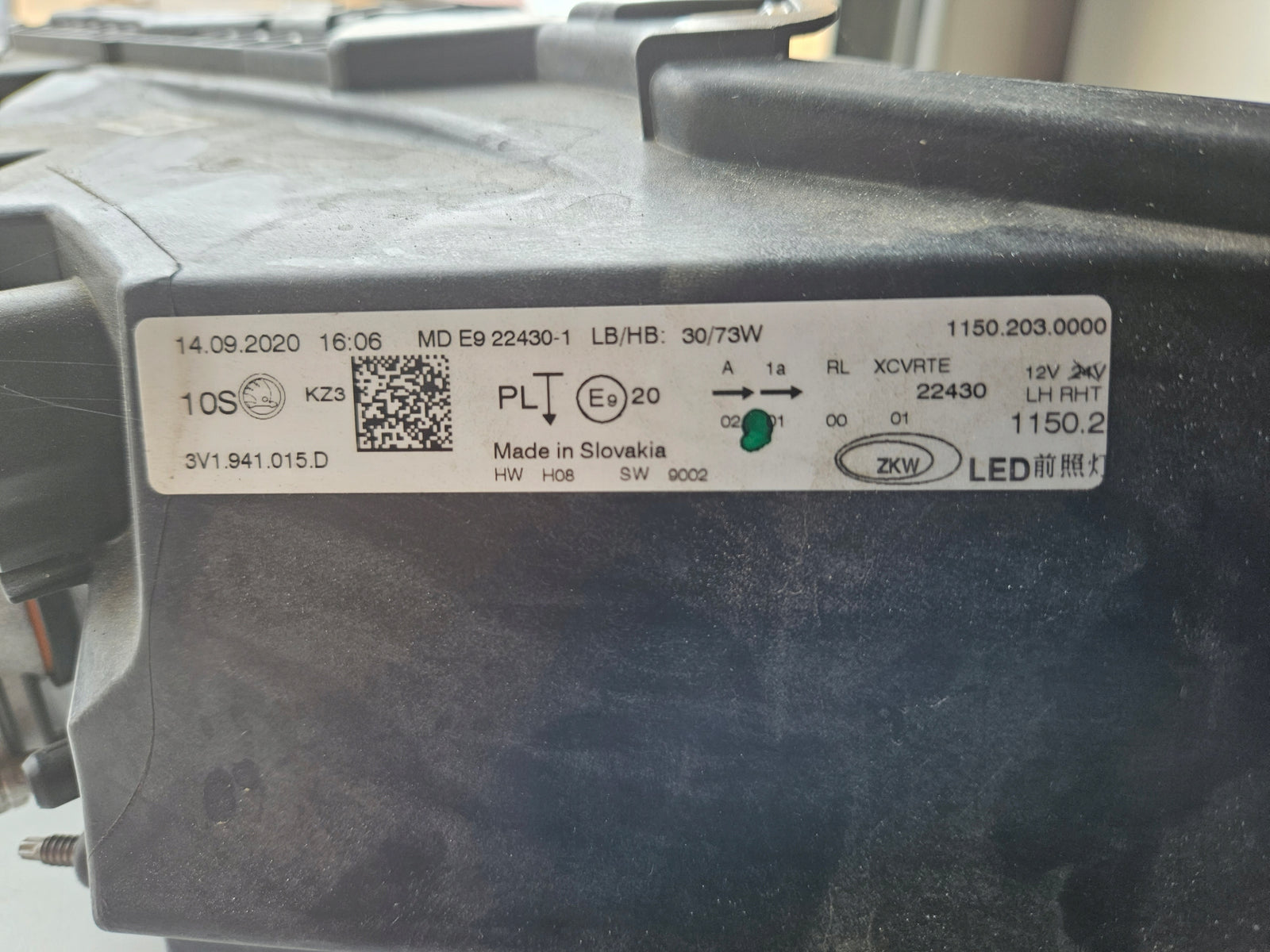 Le FUL LED SKODA SUPERB 3 LIFT 3V1941015D IDEAŁ