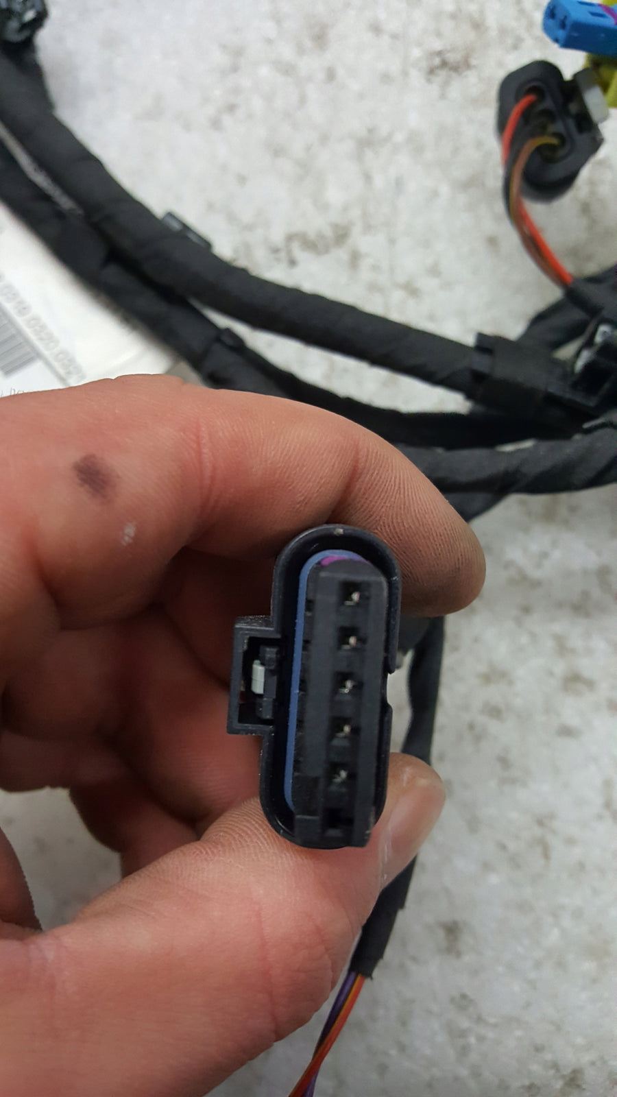 Volkswagen ID.7 ID7 2023-2025 Wiązka instalacja zderzaka przód przednia