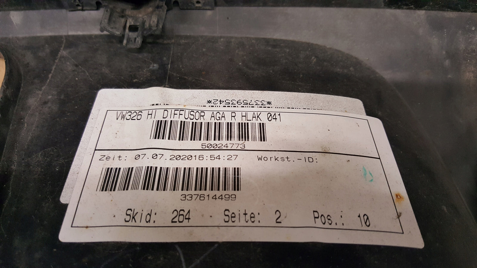 VW TIGUAN II 5NA 16- DYFUZOR ZDERZAKA TYLNEGO SPOJLER 5NA807568A