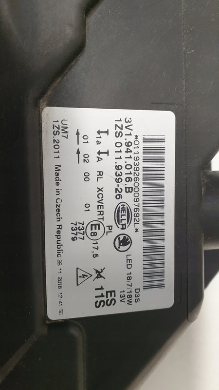 PR xenon LED SKODA SUPERB III 3V1941016B IDEAŁ