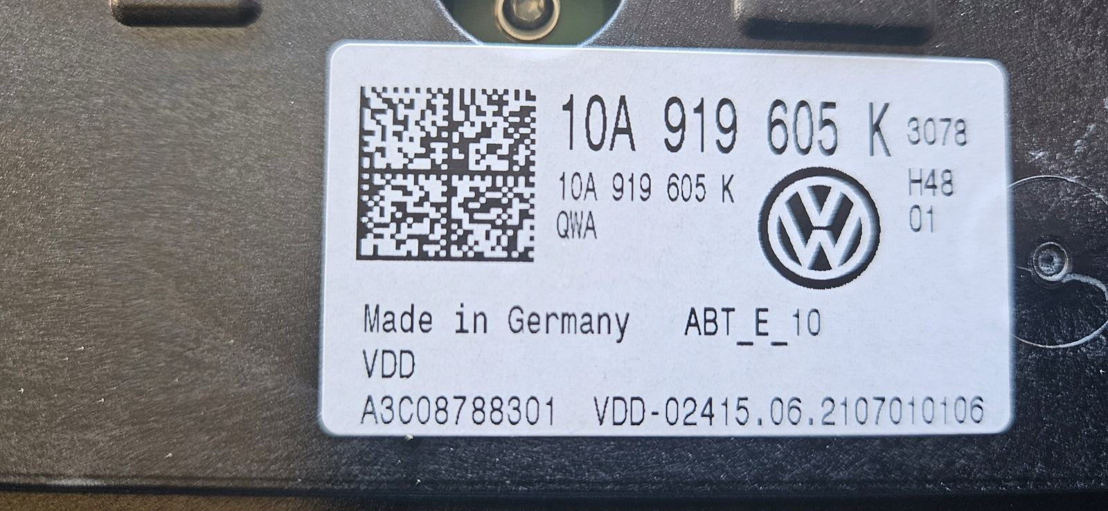 Wyświetlacz led ekran VW ID.3 10A919605K