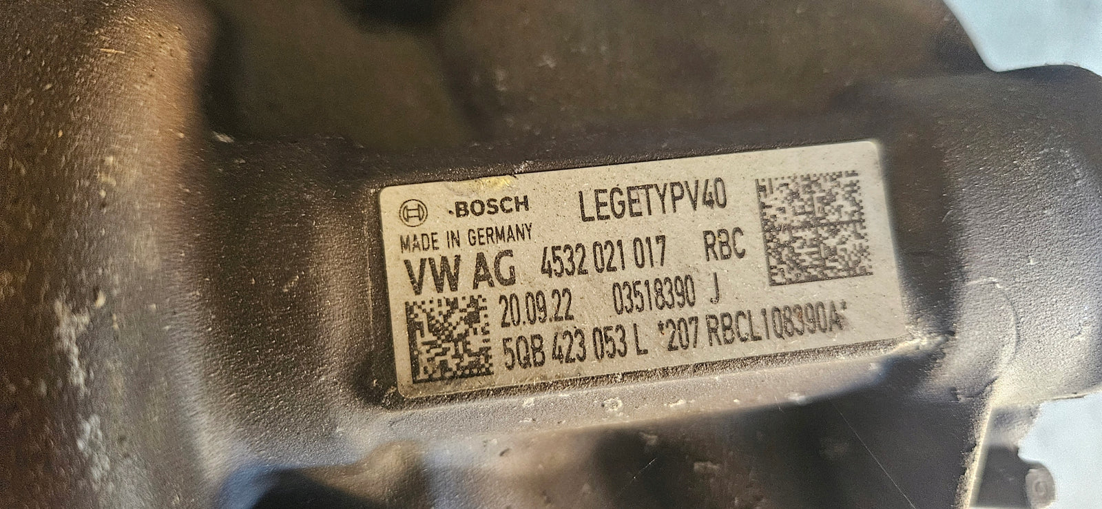 układ kierowniczy AUDI SEAT SKODA Volkswagen 5QB423053L