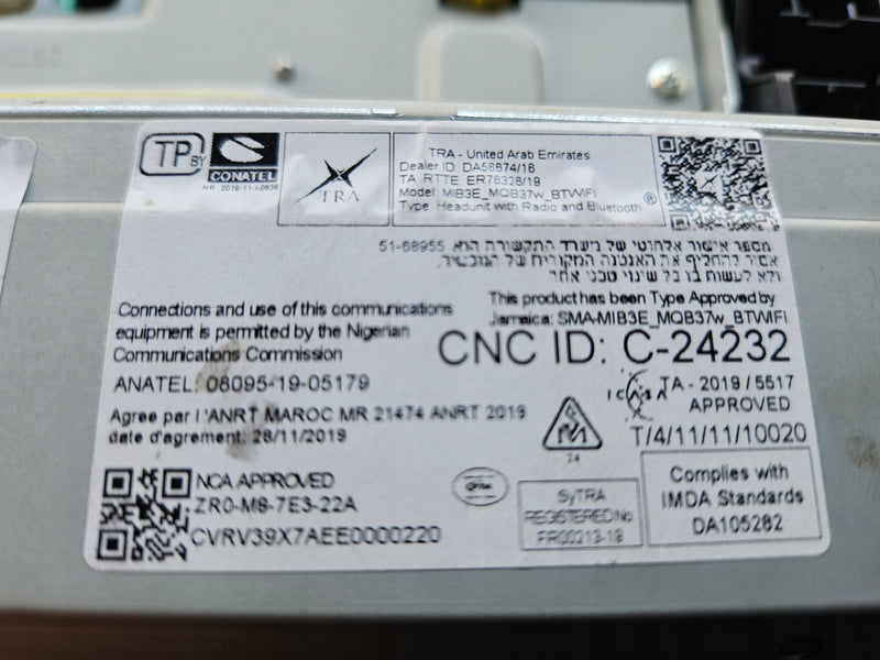 Ekran NAVI Seat 5FA035869B demontaż