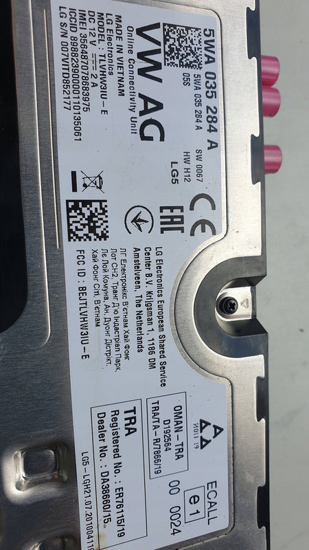 Sterownik usług online VW AUDI SKODA 5WA035284A