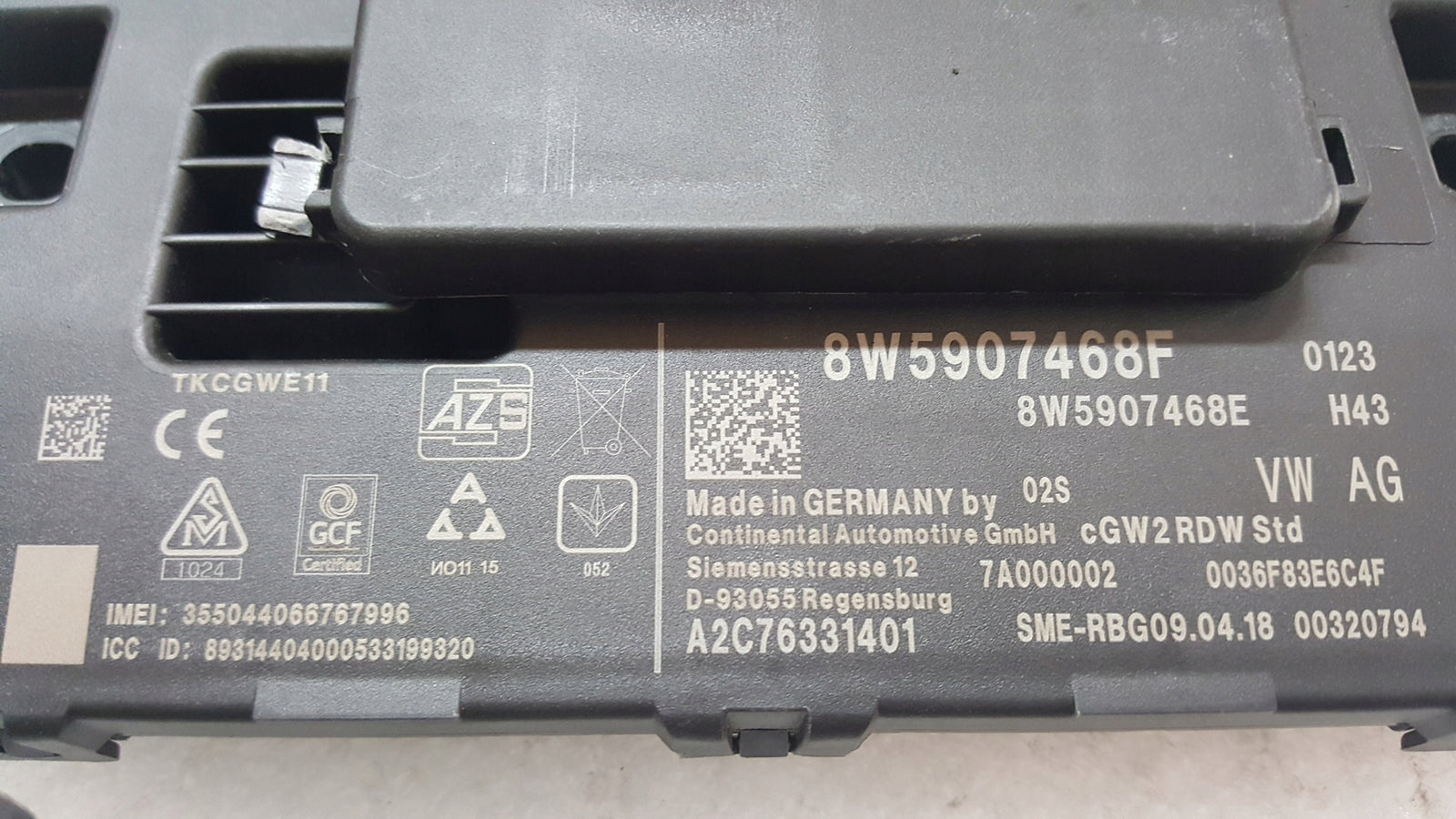 Sterownik moduł GATEWAY AUDI A4 B9 A5 Q5 Q7 E-TRON RS4 RS5 8W5907468F