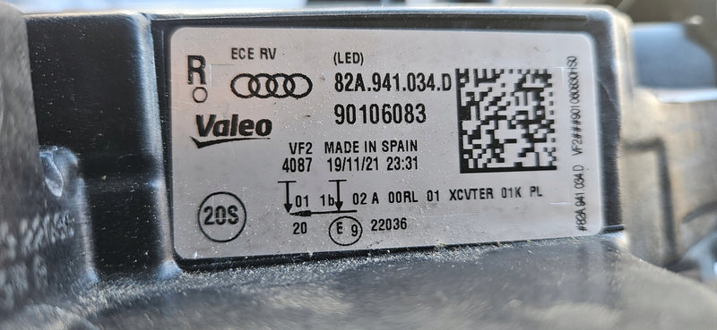 Pr reflektor FUL LED AUDI A1 S1 82A941034D 2021r