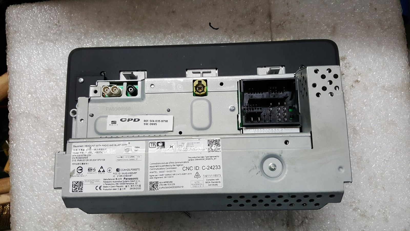Wyświetlacz panel sterowania SEAT LEON 5FA035875B