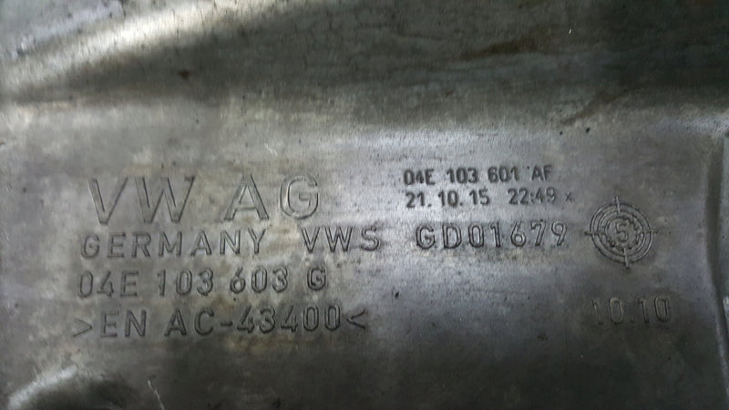 Miska olejowa VW AUDI 04E103603G demontaż