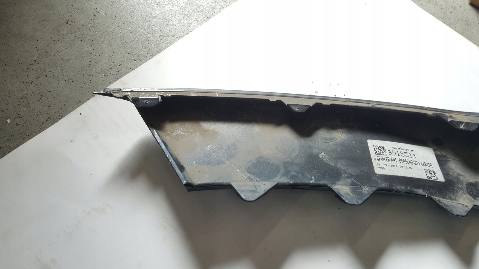 Narożnik listwa zderzaka prawy przód AUDI A1 82A807062B/C