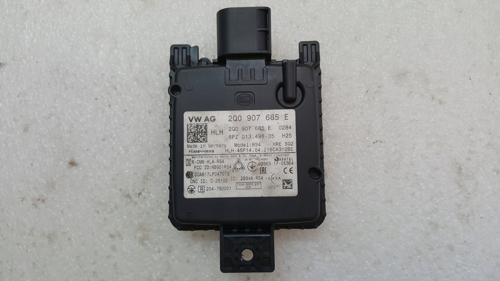 Radar asystent zmiany pasa VW AUDI SKODA SEAT 2Q0907685E demontaż