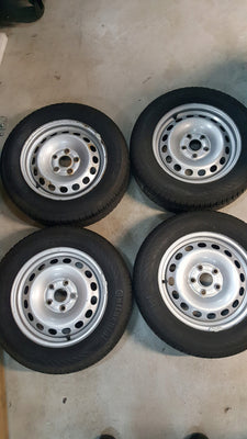 4 FELGI STAL VW Caddy 2K0601027B 6x15 5x112 ET47 195/65/15 91T lato Conti