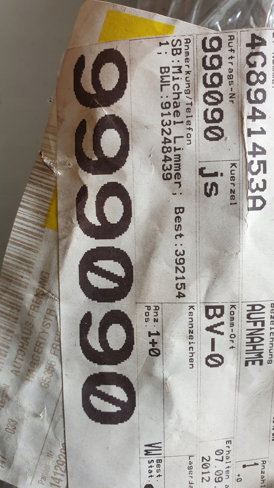 LE KOSZYK DO LAMPY AUDI A7 4G8941453A przed liftem
