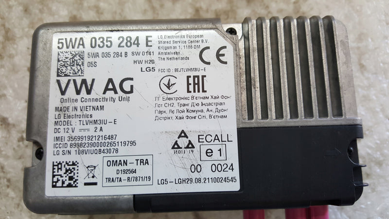Moduł usług ON LINE VW AUDI SEAT SKODA 5WA035284E