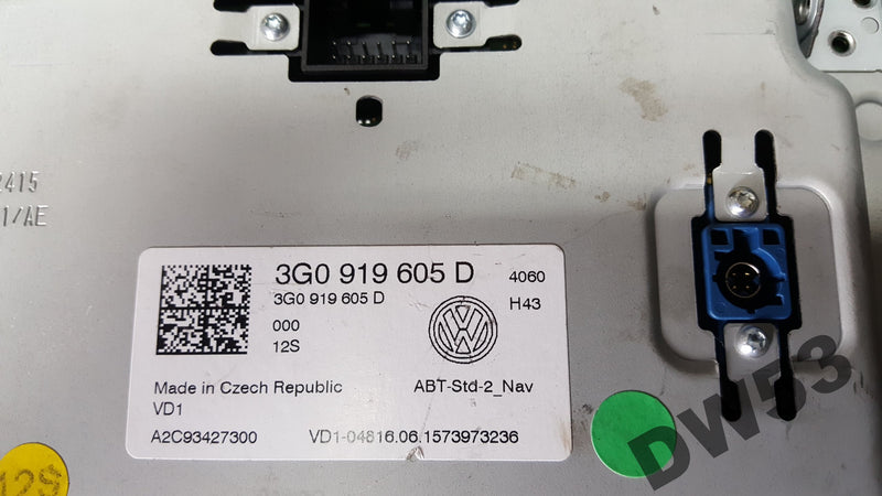 Panel MULTIMEDIA Ekran NAVI Vw 3G0919605D