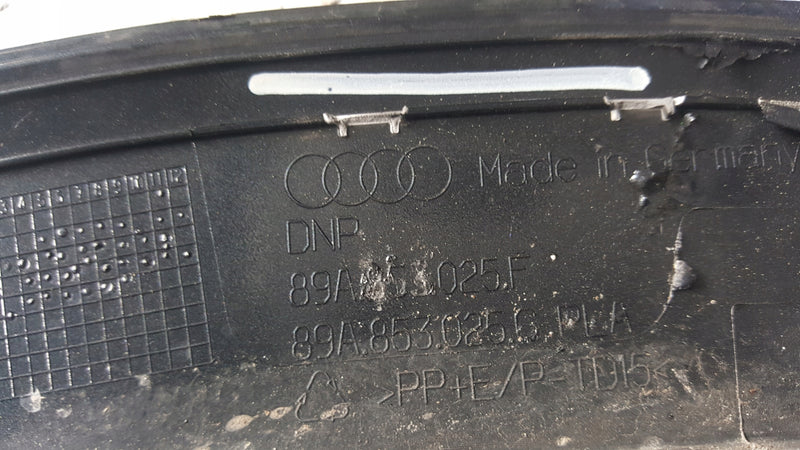 Listwa zderzaka przedniego lewa strona AUDI Q4 e-tron 89A853025F