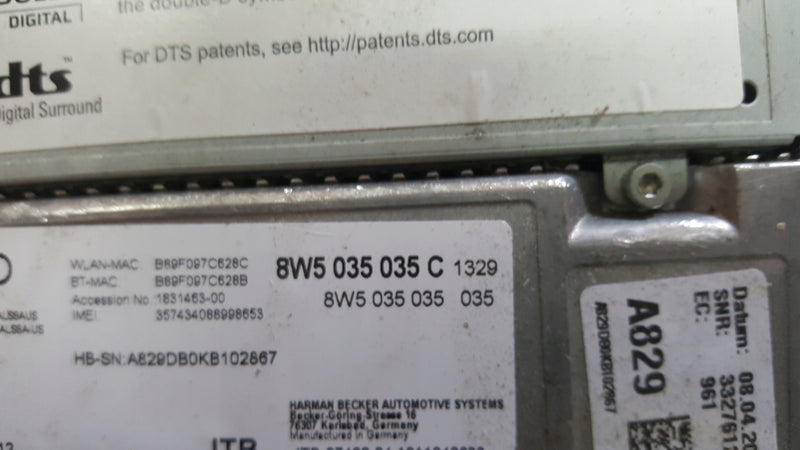 CZYTNIK NAWIGACJI NAVI AUDI A4 B9 A5 F5 8W5035035C