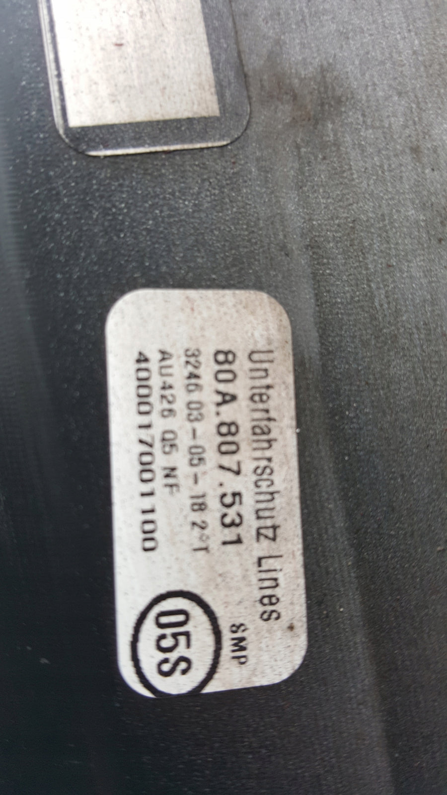 SPOILER DOKŁADKA ZDERZAKA PRZÓD AUDI Q5 II 80A807531