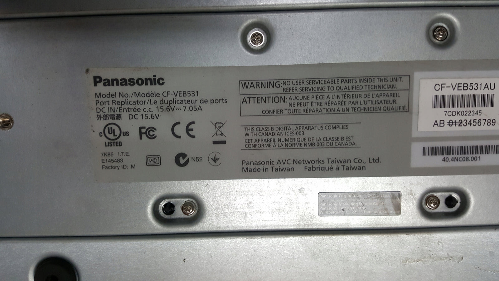 Stacja dokująca Panasonic CF-VEB531 HDMI VGA USB
