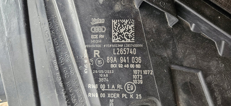 89A941036 Pr kompletny Matrix laser AUDI Q4 E-TRON