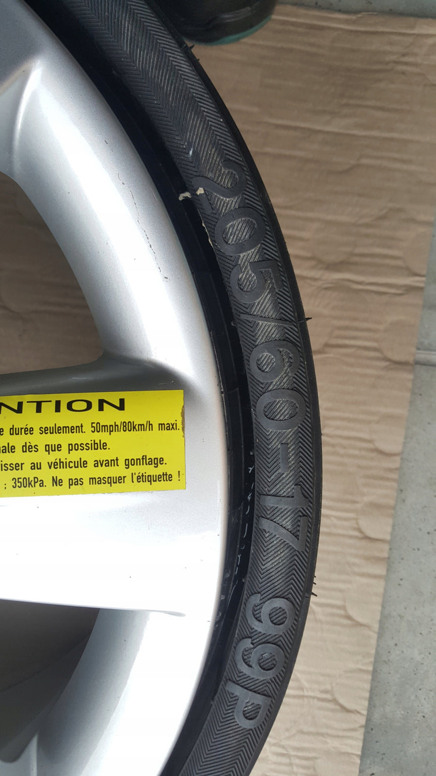 AUDI A6 C6 KOŁO ZAPASOWE ZAPASÓWKA 17 CALI NOWA 4F0601025AS