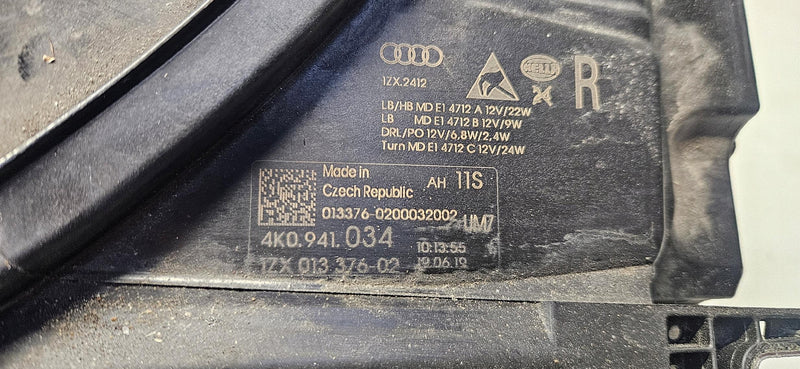 kompletny PR LED AUDI A6 C8 4K0941034 2019r idealny