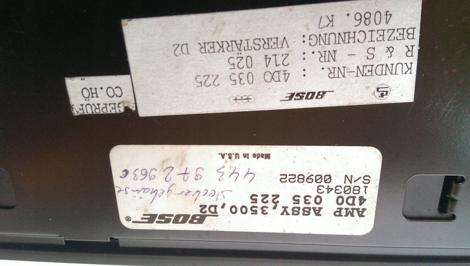 Wzmacniacz BOSE AUDI 4D0035225
