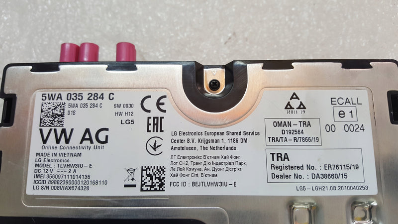 Moduł usług ON LINE VW AUDI SEAT SKODA 5WA035284C