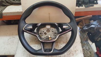 Kierownica multifunkcja SKODA OCTAVIA IV 5E3959542J 5E3419093BB demontaż