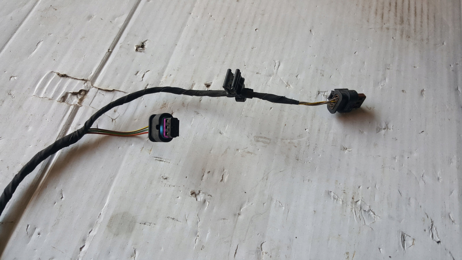 Wiązka instalacja PDC zderzaka przedniego SEAT ATECA 575971095BN demontaż