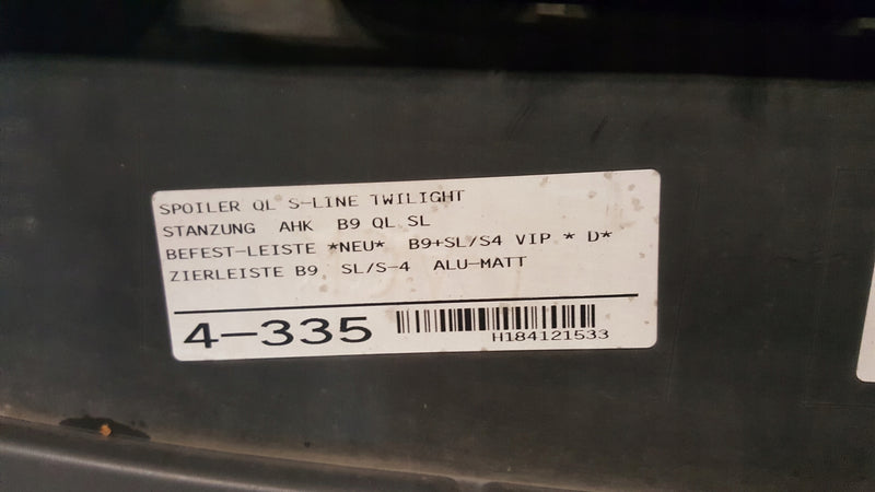 SPOILER ZDERZAKA TYŁ 8W0807521S AUDI A4 B9 S-LINE