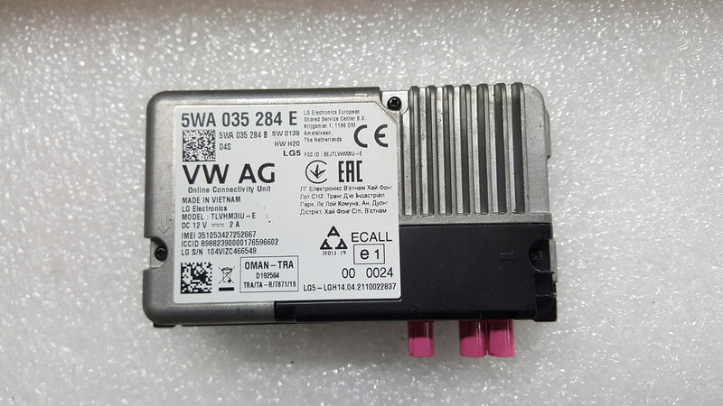 Moduł usług ON LINE VW AUDI SEAT SKODA 5WA035284E
