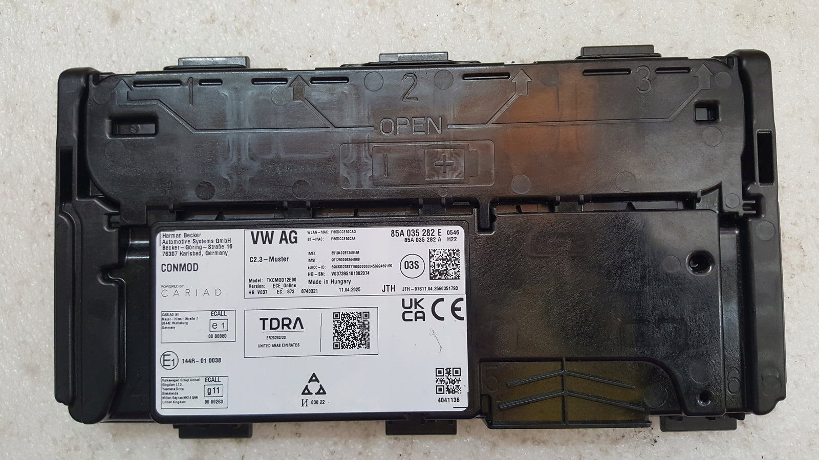 Sterownik moduł SOS-- VW AUDI 85A035282E demontaż oryginał