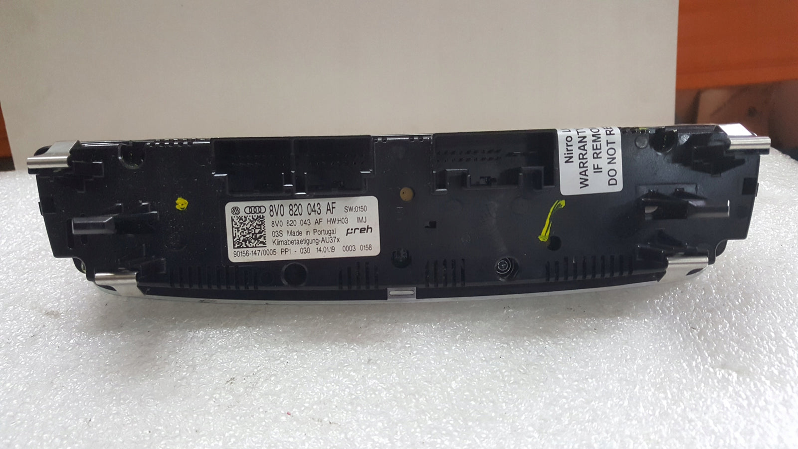 Panel klimatyzacji AUDI A3 RS3 8V0820043AF demontaż