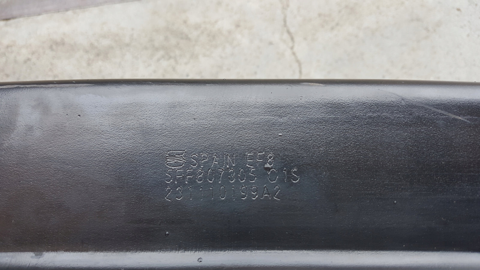 Belka wzmocnienie zderzaka tylnego CUPRA FORMENTOR 5FF807305 demontaż