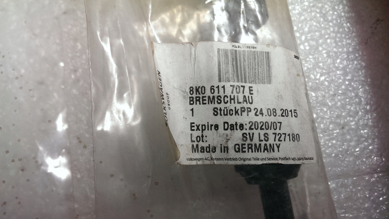 NOWY przewód hamulcowy AUDI A4 B8 A5 8K0611707E