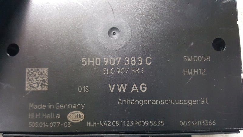 Moduł sterownik haka VW AUDI SEAT SKODA 5H0907383C demontaż