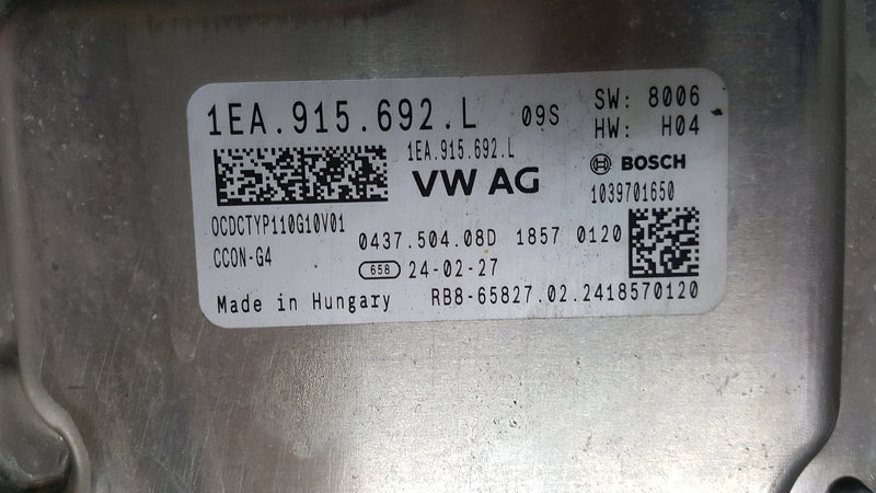VW ID3 ID4 1EA MODUŁ ŁADOWARKA WYSOKIEGO NAPIĘCIA 1EA915692L