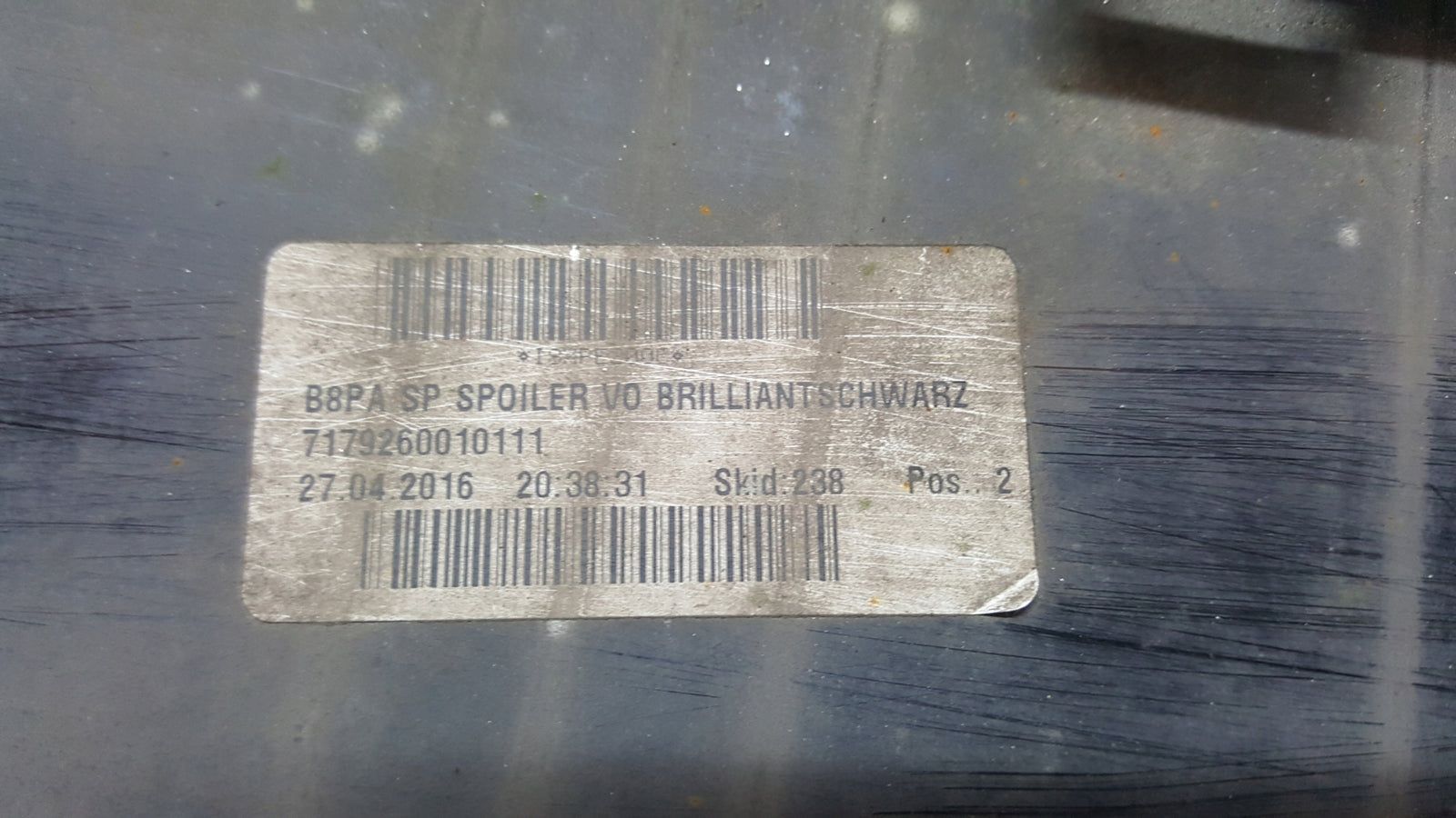 Dokładka spoiler zderzaka przedniego AUDI A5 RS5 8T0807513B demontaż