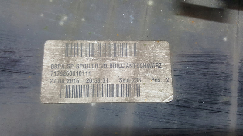 Dokładka spoiler zderzaka przedniego AUDI A5 RS5 8T0807513B demontaż