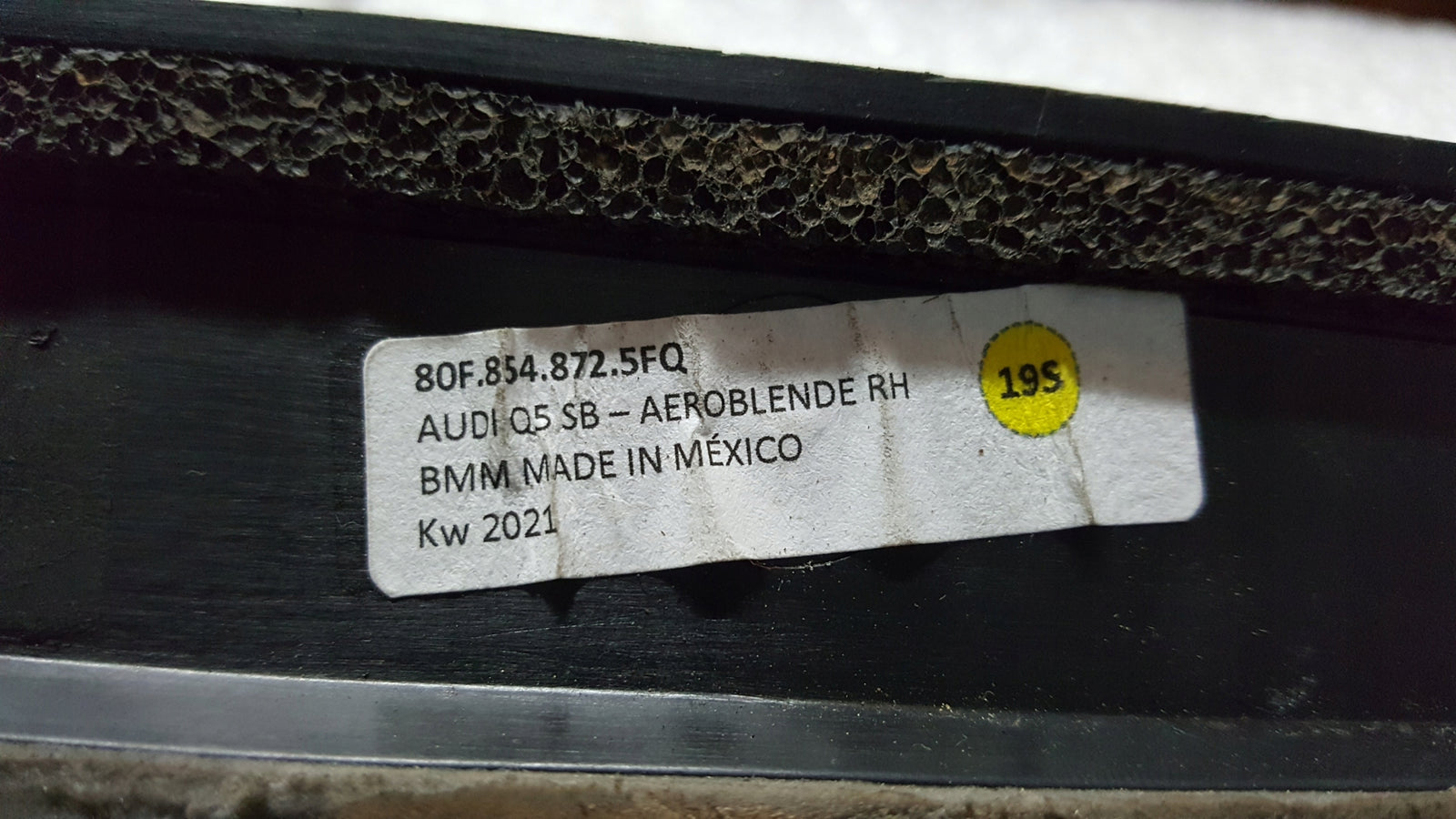 Listwy spoiler klapy LE+PR AUDI Q5 80F854871/872