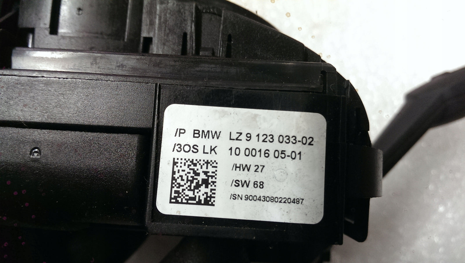 Przełącznik zespolony taśma BMW 9123033 demontaż