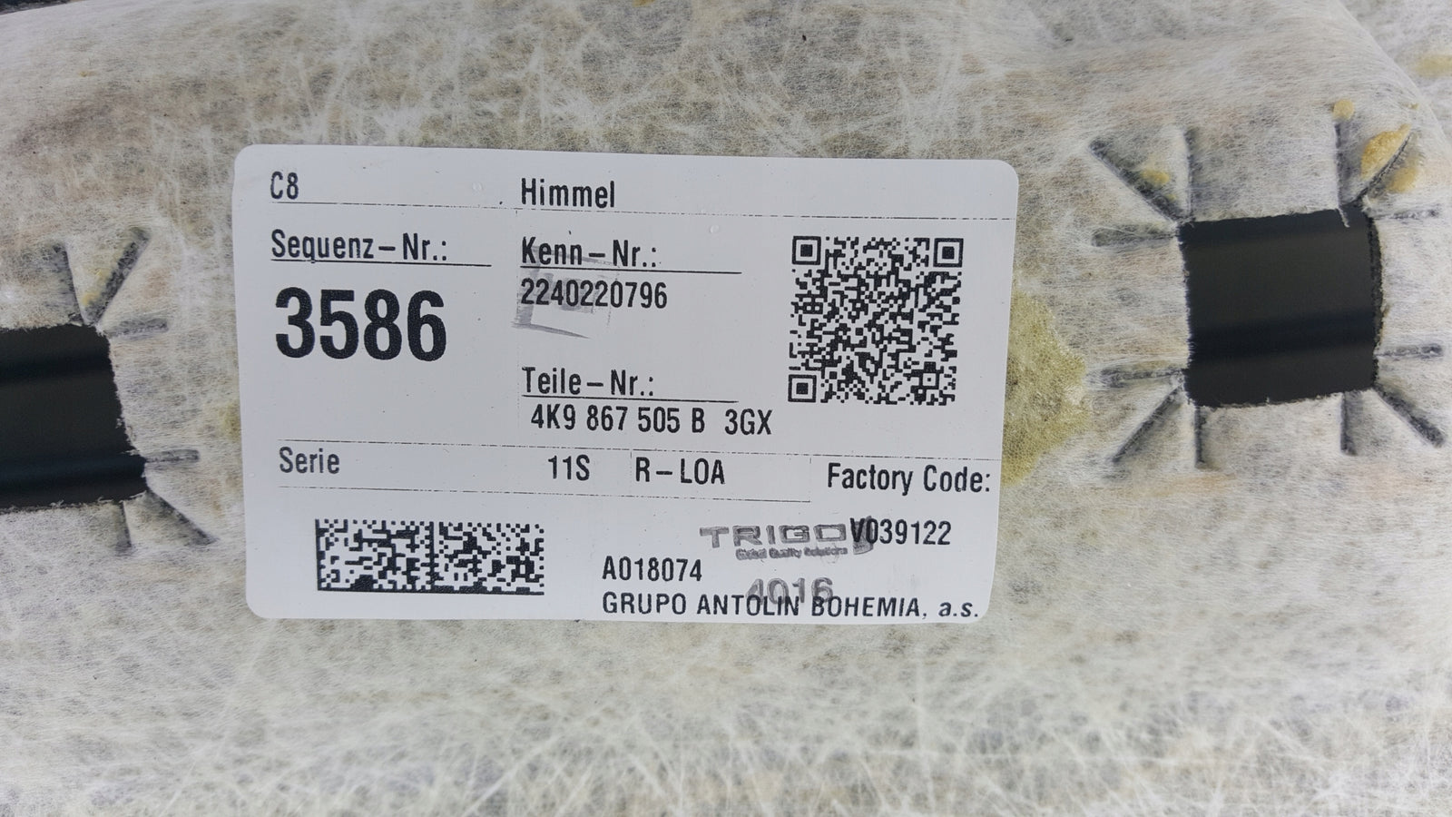 AUDI A6 C8 KOMBI PODSUFITKA 4K9867505B 3GX IDEAŁ